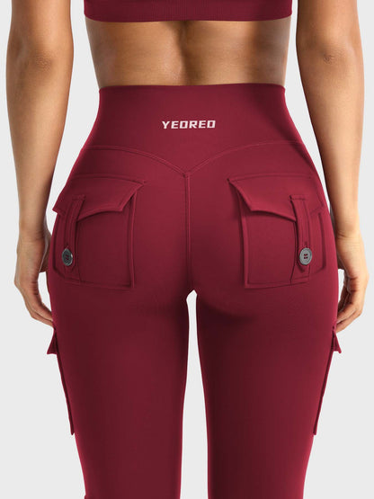 Leggings Movaelle CoreFlex acampanado cargo 34"