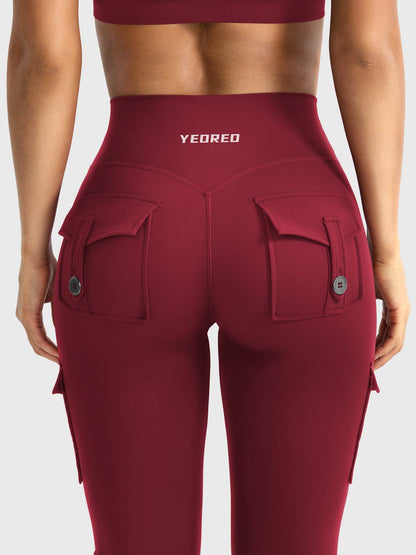 Leggings Movaelle CoreFlex acampanado cargo 28"