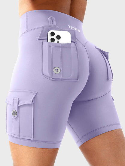 Short Movaelle CoreFlex cargo fruncido oculto