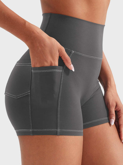 Short Movaelle CoreFlex efecto mezclilla 3,6"