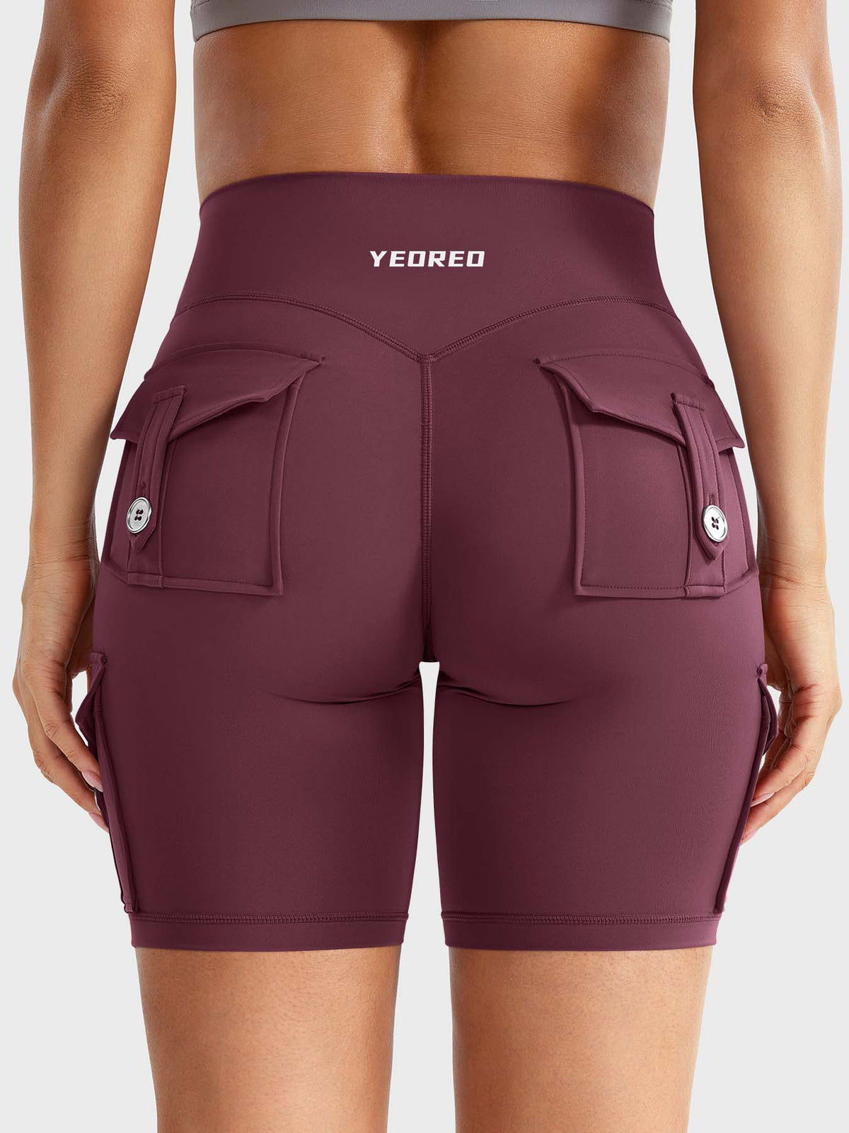 Short Movaelle CoreFlex cargo fruncido oculto