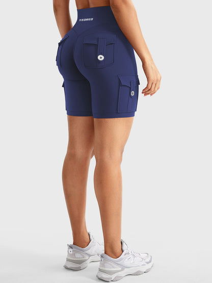 Short Movaelle CoreFlex cargo fruncido oculto