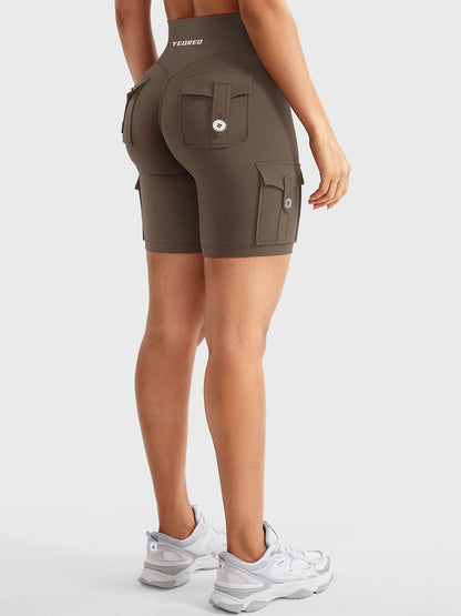 Short Movaelle CoreFlex cargo fruncido oculto