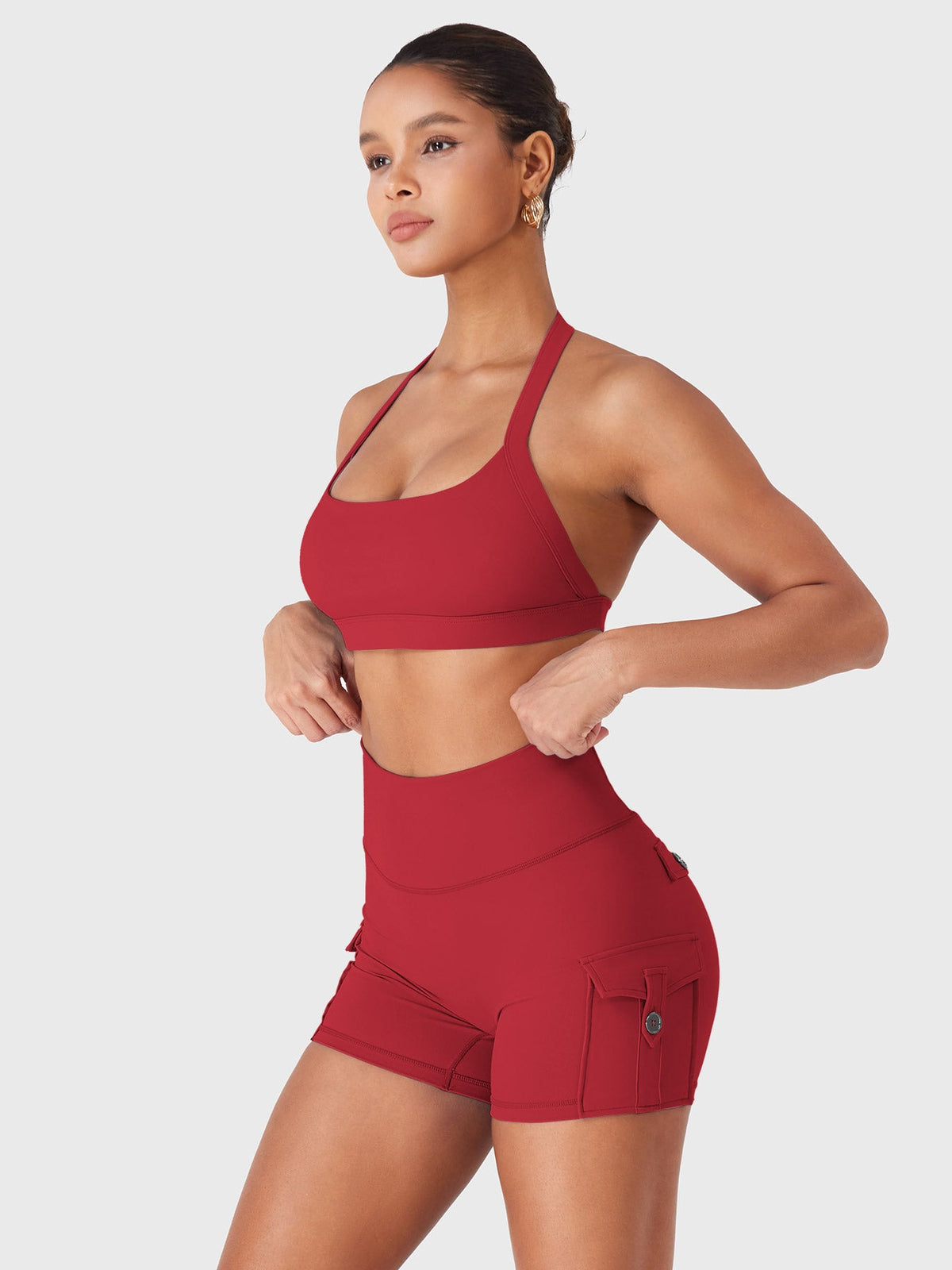 Short Movaelle CoreFlex cycliste taille haute 3,6"