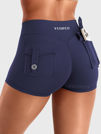 Short Movaelle CoreFlex cargo cintura baja
