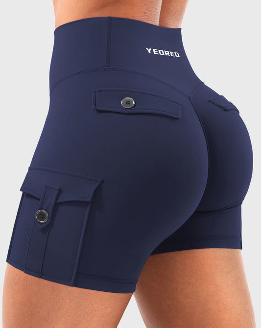 Short Movaelle CoreFlex cycliste taille haute 4,5"